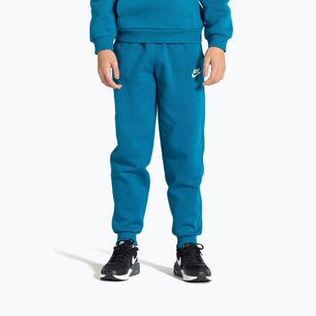 Pantaloni pentru copii Nike Sportswear Club Fleece green abyss/white