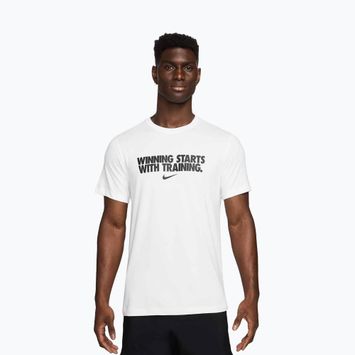 Tricou pentru bărbați Nike Dri-Fit Winning white/black