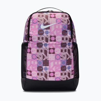 Rucsac de antrenament Nike Brasilia 9.5 24 l negru/roz spumă/alb
