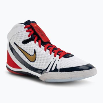 Încălțăminte de box Nike Freek SE white/metallic gold/college navy