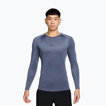 Longsleeve de antrenament pentru bărbați Nike Pro Dri-Fit Tight Fitness diffused blue/black