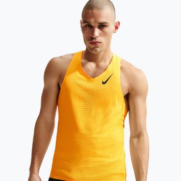 Tricou de alergare pentru bărbați Nike AeroSwift Dri-Fit ADV laser orange/black