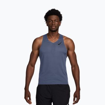 Tricou de alergare pentru bărbați Nike AeroSwift Dri-Fit ADV diffused blue/black