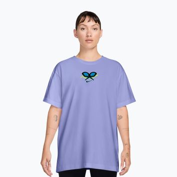 Tricou de tenis pentru femei Nike Slam Dri-Fit light thistle