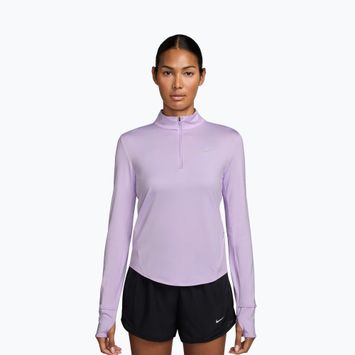 Longsleeve de alergare pentru femei Nike Swift Dri-Fit UV 1/4-Zip violet mist