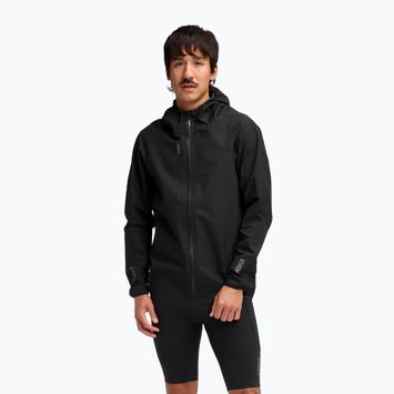 Geacă de alergare pentru bărbați HOKA Skybreeze Waterproof GTX black