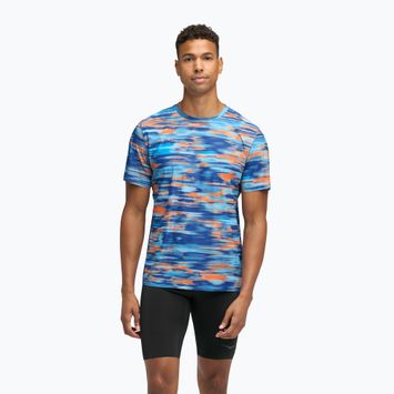 Tricou de alergare pentru bărbați HOKA Airolite 2.0 blue blurr