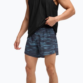 Pantaloni scurți de alergare pentru bărbați HOKA Glide 5" blue blurr