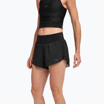Pantaloni scurți de alergare pentru femei HOKA Glide 4" black