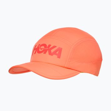 Șapcă cu cozoroc HOKA Run neon cantaloupe