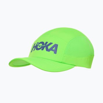 Șapcă cu cozoroc HOKA Run neon green