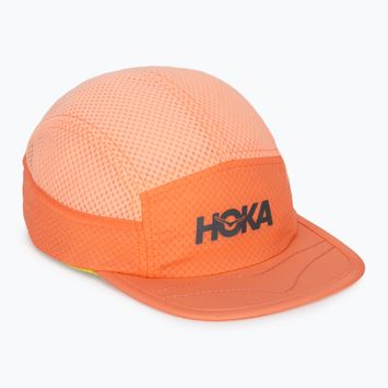 Șapcă cu cozoroc HOKA Trail Race neon cantaloupe