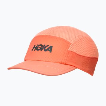 Șapcă cu cozoroc HOKA Trail Race neon cantaloupe