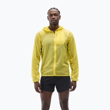 Geacă de alergare pentru bărbați HOKA Skyflow neon hoka citrus