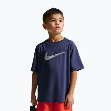 Tricou pentru copii Nike Multi Dri-Fit midnight navy/white