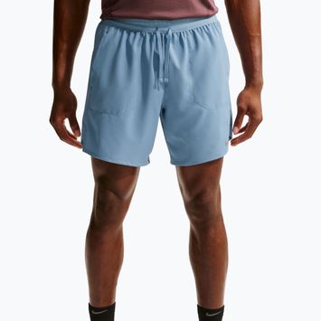 Pantaloni scurți de alergare pentru bărbați Nike Stride Dri-Fit 2in1 7" work blue