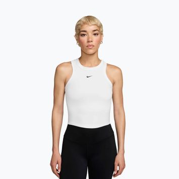 Tricou pentru femei Nike One Fitted Dri-Fit Cropped Tank Thunder White/Black