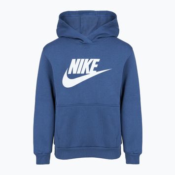 Bluză pentru copii Nike Club Fleece Hoodie mystic navy/white
