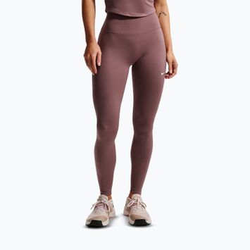 Colanți pentru femei Nike One Seamless Front High-Waisted tattoo/white