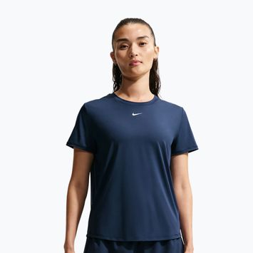 Tricou de antrenament pentru femei Nike One Classic midnight navy/white