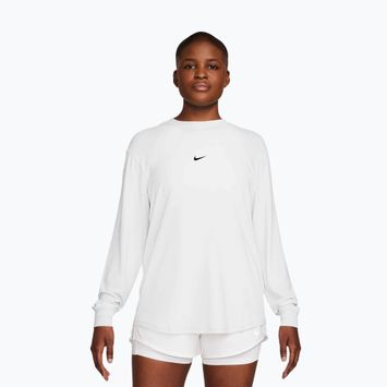 Longsleeve de antrenament pentru femei Nike One Relaxed Dri-Fit white/black