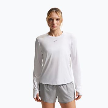 Longsleeve de antrenament Nike One Classic Dri-Fit white/black