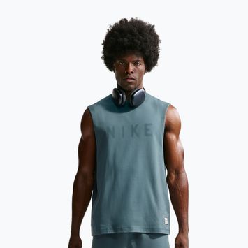 Tricou de antrenament bărbați Nike Athletic Club Dri-Fit mineral slate/mineral slate