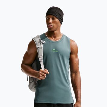 Tricou de antrenament pentru bărbați Nike Pro Training Dri-Fit mineral slate/green strike