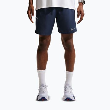 Pantaloni scurți de alergare pentru bărbați Nike Miler Dri-Fit Brief Lined7" midnight navy