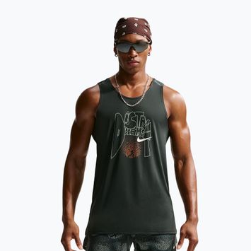 Tricou de alergare pentru bărbați Nike Stride Dri-Fit ADV black spruce
