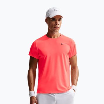 Tricou de tenis pentru bărbați Nike Court Dri-Fit Victory hot lava/black