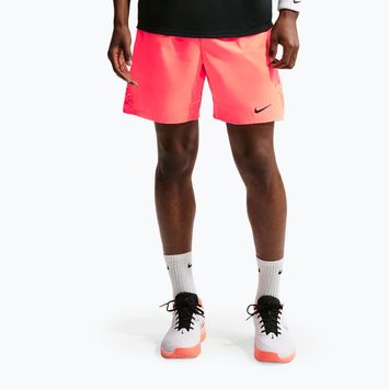 Pantaloni scurți de tenis pentru bărbați Nike Court Dri-Fit Victory 7" hot lava/black