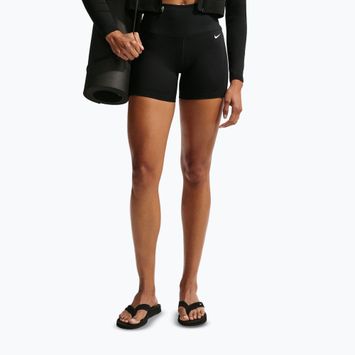 Pantaloni scurți pentru femei Nike One High Waisted Biker 5" black/black/white