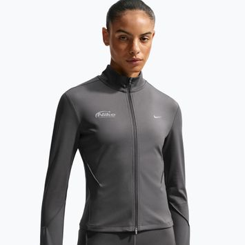 Bluză pentru femei de alergare Nike Swift Dri-Fit Full Zip Mid-Layer medium ash