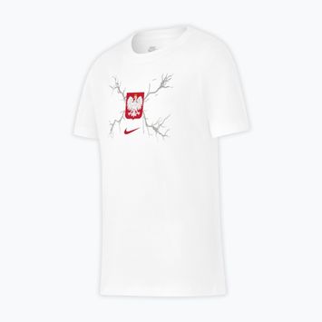 Tricou de fotbal pentru copii Nike Graphic Poland alb