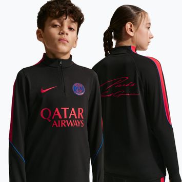 Bluză de fotbal pentru copii Nike Paris Saint-Germain Strike Dri-Fit Soccer Knit Drill Top black/global red/global red