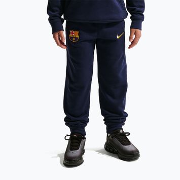 Pantaloni pentru copii Nike FC Barcelona Club Jogger blackened blue/mineral yellow