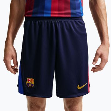 Pantaloni scurți de fotbal pentru bărbați Nike FC Barcelona Dri-Fit Stadium Home blackened blue/mineral yellow