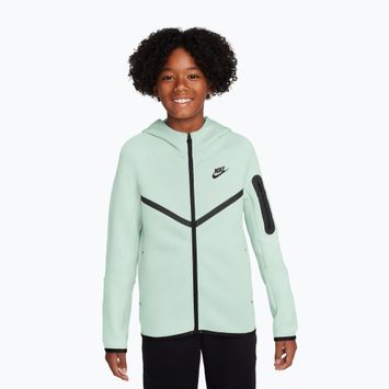 Bluză pentru copii Nike Sportswear Tech Fleece Full Zip barely green/black/black