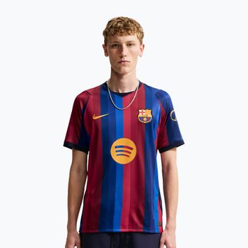 Tricou de fotbal pentru bărbați Nike FC Barcelona Dri-Fit Stadium Home deep garnet/blue void/mineral yellow