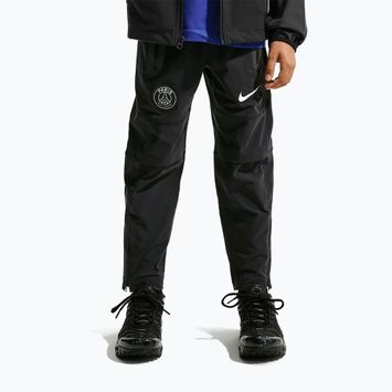 Pantaloni de fotbal pentru copii Nike Paris Saint-Germain Tech Tech Woven black/white
