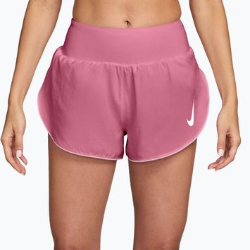 Pantaloni scurți de alergare pentru femei Nike Tempo Swoosh Dri-Fit Mid-Rise Brief-Lined peony/pink foam/white