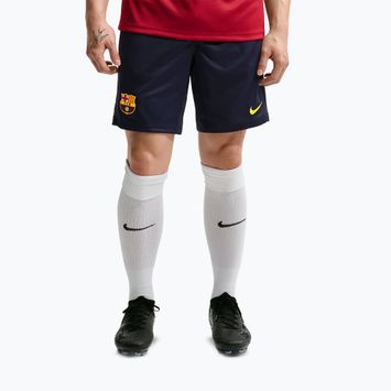 Pantaloni scurți de fotbal pentru bărbați Nike FC Barcelona Strike blackened blue/noble red/mineral yellow