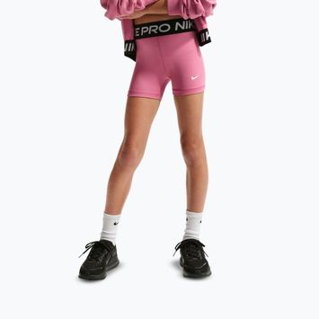 Pantaloni scurți pentru copii Nike Pro peony/white