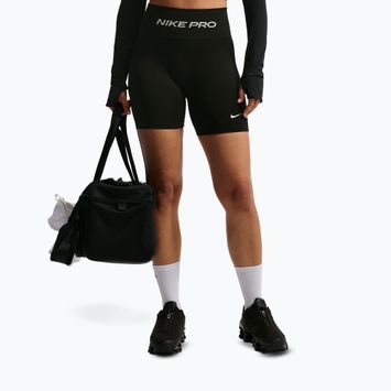 Pantaloni scurți de antrenament pentru femei Nike Pro Seamless High Waisted Biker 5" black/white