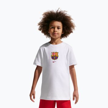 Tricou pentru copii Nike FC Barcelona Soccer white