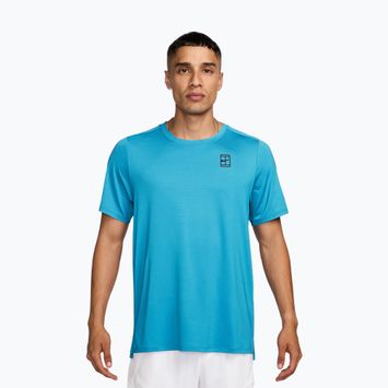 Tricou pentru bărbați Nike Court Dri-Fit Advantage baltic blue/black