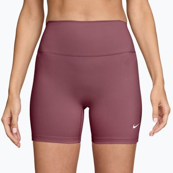 Pantaloni scurți de antrenament pentru femei Nike One pink smoke/white