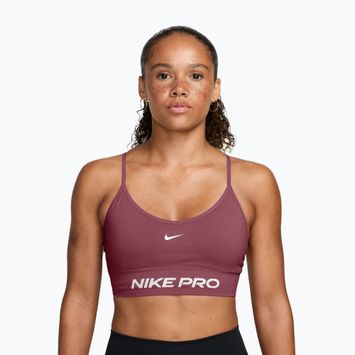 Sutien de antrenament Nike Pro Seamless pink smoke/white