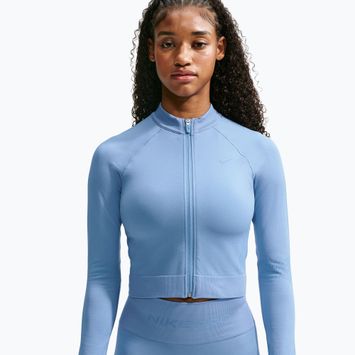 Bluză de antrenament pentru femei Nike Pro Seamless work blue